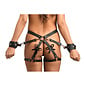 Bondage Harness with Bows -Black