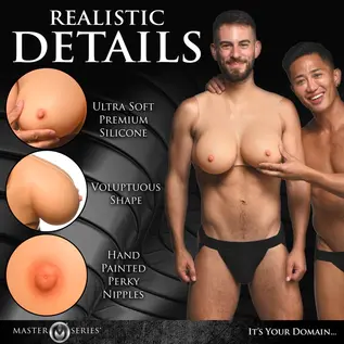 master series Perky Pair G-Cup Silicone Breasts