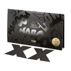 Bijoux Indiscrets Flash X Pasties -Black