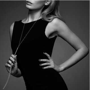 Bijoux Indiscrets Magnifique Chain Necklace Whip -Gold