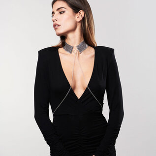 Bijoux Indiscrets Desir Metallique Collar -Silver