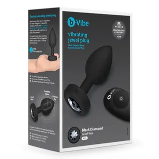 b-vibe canada B-Vibe Vibrating Jewel Plug -M/L