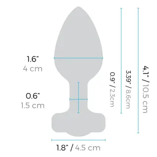 b-vibe canada B-Vibe Vibrating Jewel Plug -M/L