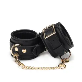 liebe seele canada Dark Secret Black Wrist Cuffs with Chain