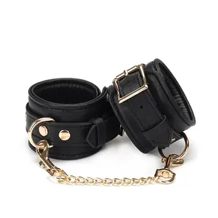 liebe seele canada Dark Secret Black Wrist Cuffs with Chain