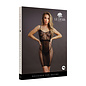 Knee-Length Lace & Fishnet Dress