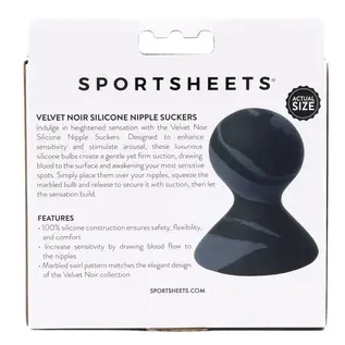 sportsheets canada Velvet Noir Silicone Nipple Suckers