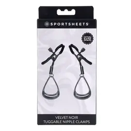 sportsheets canada Velvet Noir Tuggable Nipple Clamps