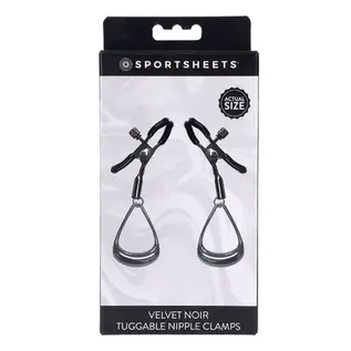 sportsheets canada Velvet Noir Tuggable Nipple Clamps