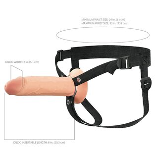 X-Tension Elite Hollow Strap-On -8"