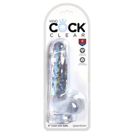 King Cock 6" Clear Dildo
