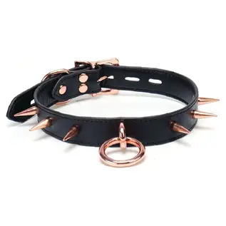 Rose Gold Spiked Choker