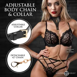 master series Captivate Collar with Body Chain