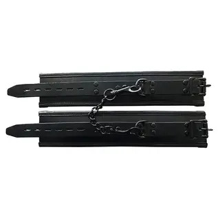 Rouge UK Kink Rouge Leather Padded Wrist Cuffs