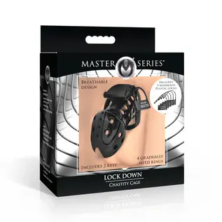master series Lock Down Chastity Cage