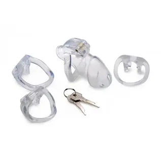 master series Clear Captor Chastity Cage