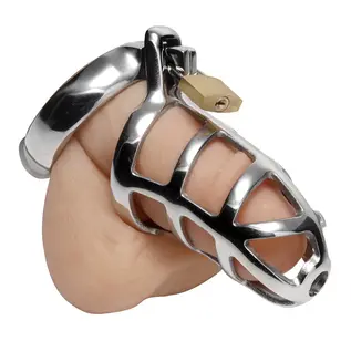 master series Detained Stainless Steel Chastity Cage
