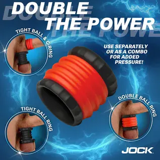 2-in-1 Silicone Cock Ring