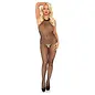 leg avenue Seamless Fishnet High Neck Halter Bodystocking