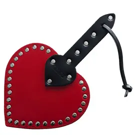 Rouge UK Kink Leather Heart Paddle