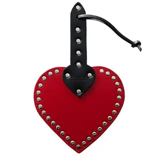 Rouge UK Kink Leather Heart Paddle