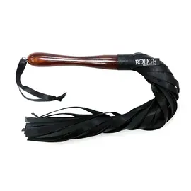 Rouge UK Kink Wooden Handle Leather Flogger