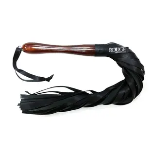 Rouge UK Kink Wooden Handle Leather Flogger