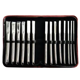 Rouge UK Kink Stainless Steel 14 Piece Hegar Uterine Set