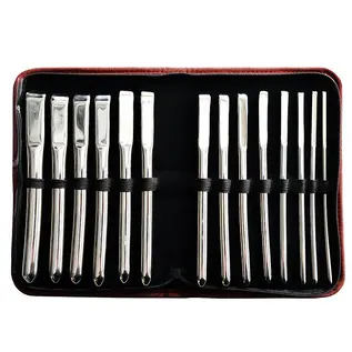 Rouge UK Kink Stainless Steel 14 Piece Hegar Uterine Set