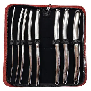 Rouge UK Kink Stainless Steel Hegar 8 In Urethra Sounds