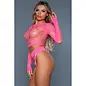 BeWicked Canada Play with Me Bodystocking -Hot Pink