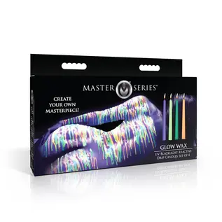 master series UV Blacklight Reactive Drip Candles 4 Pack