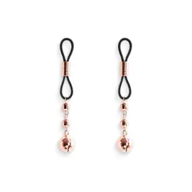 Rose Gold Nipple Loops with Drop-Beads