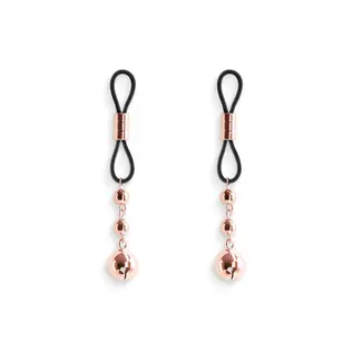 Rose Gold Nipple Loops with Drop-Beads