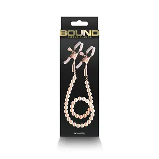 Rose Gold Pearl Nipple Clamps