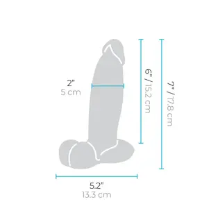 b-vibe canada Slipskin 7" Girthy Dildo
