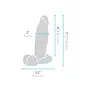 b-vibe canada Slipskin 7" Girthy Dildo