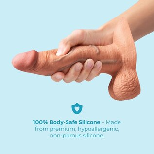 b-vibe canada Slipskin 7" Girthy Dildo