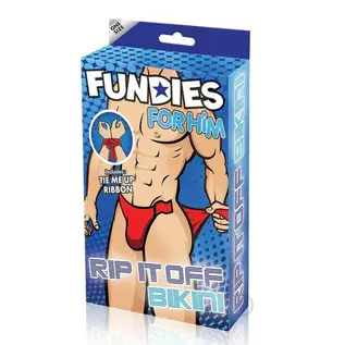 Rip-it-Off Bikini with Red Satin Ribbons