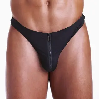 Unzip-it-Thong with Zorro Mask
