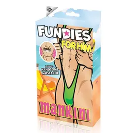 Mankini with Fake Moustache