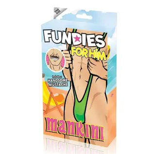 Mankini with Fake Moustache