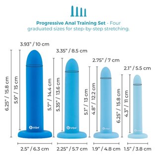 b-vibe canada B-Vibe Silicone Anal Training Dilator Set