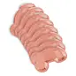 Glitterati Penis Shaped Rose Gold Plates - 8pc