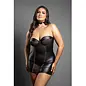 Zipper Chemise with Buckle Halter -Queen