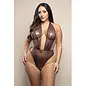 Crotchless Pearl Plunge Teddy -Queen