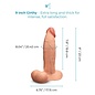 b-vibe canada Slipskin 9" Realistic Girthy Dildo