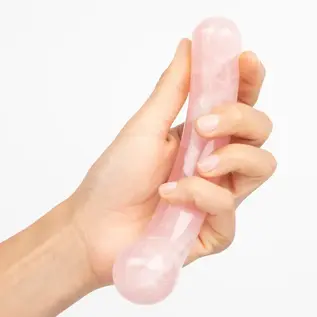 Heart Curved Rose Quartz Wand
