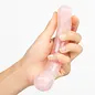 Heart Curved Rose Quartz Wand