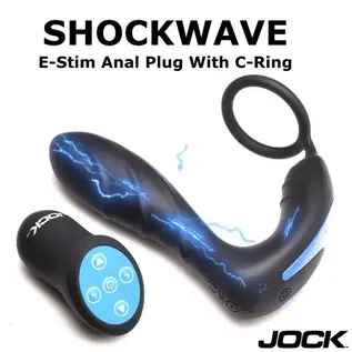 Shockwave E-Stim Plug with C-Ring